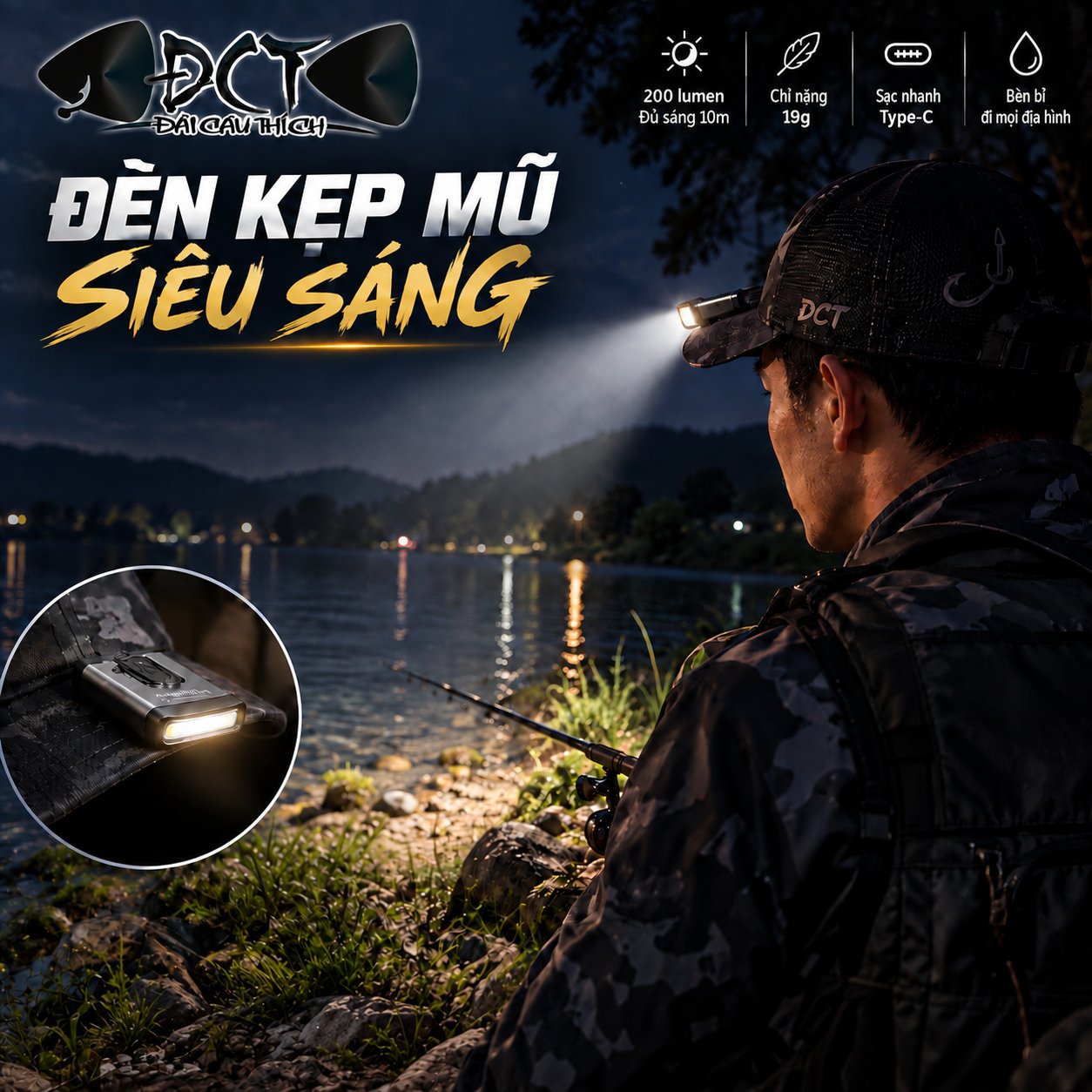 Đèn Kẹp Mũ WARSTAR WT1