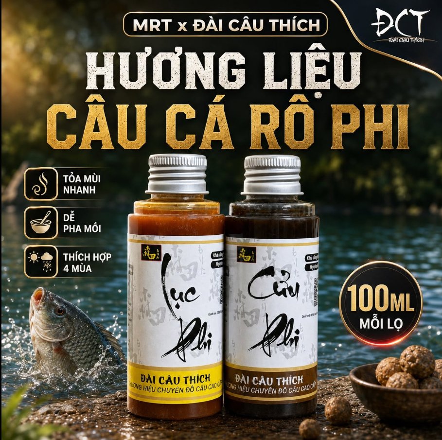 Hương liệu câu cá rô phi MRT