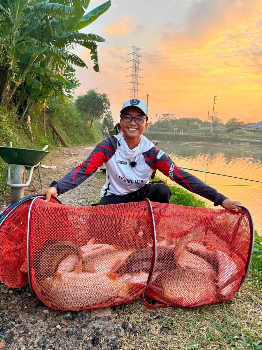 Thành quả câu chép ốc với hương liệu Vũ Ngư