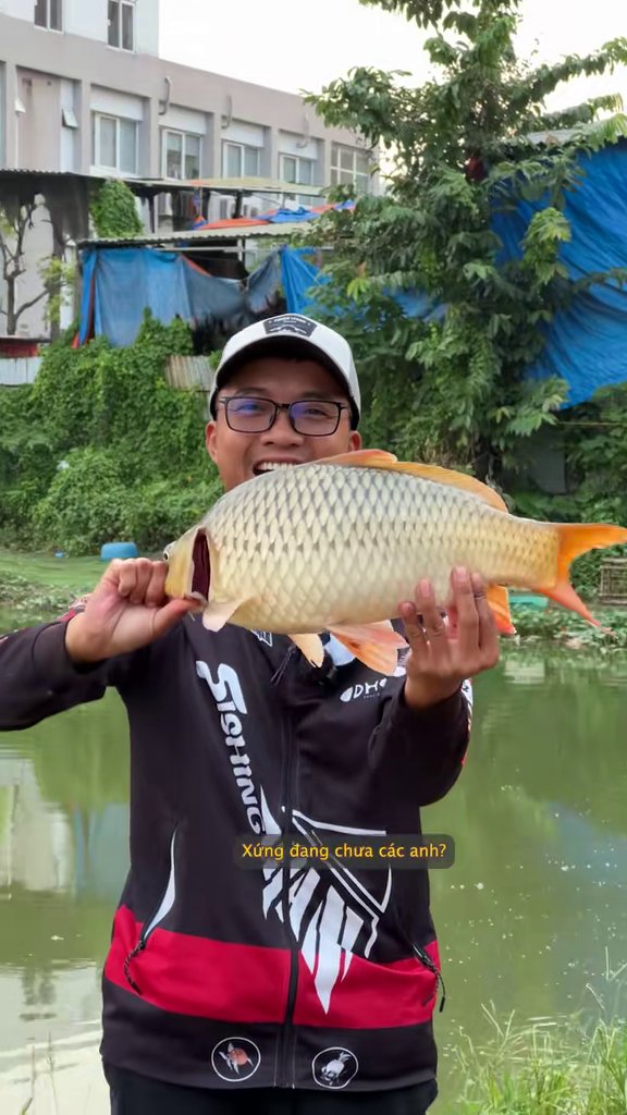 Hồ Win Win sale vé 250k: Cao Thiện bắt 9 con chép cũ bằng mồi ốc