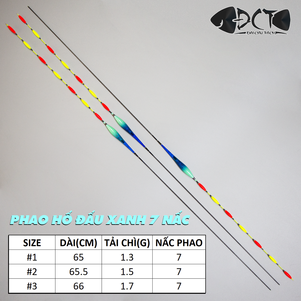 Phao Hố Đấu D101 Xanh 7 Nấc