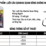 Lưỡi Câu QIANHAI Quan Đông Không Ngạnh